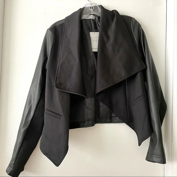 Bagatelle Mixed Media Moto Jacket NWT - Picture 3 of 6